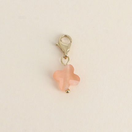 Charm Chance Petit - trèfle en pierre naturelle, pâte de verre ou oeil de chat