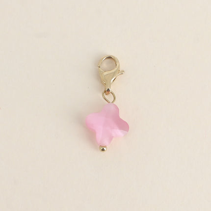Charm Chance Petit - trèfle en pierre naturelle, pâte de verre ou oeil de chat