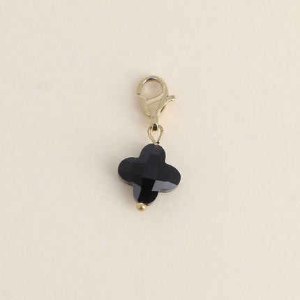 Charm Chance Petit - trèfle en pierre naturelle, pâte de verre ou oeil de chat