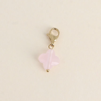 Charm Chance Petit - trèfle en pierre naturelle, pâte de verre ou oeil de chat