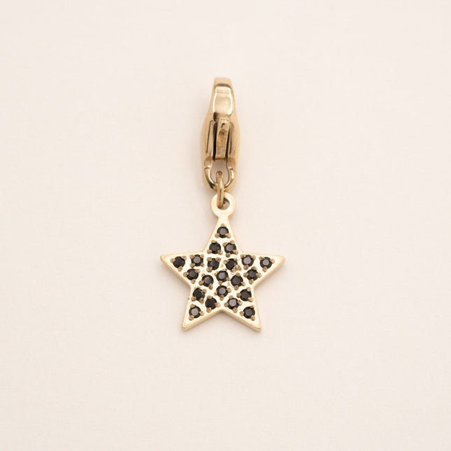 Charm Vera - étoile avec oxydes de zirconium