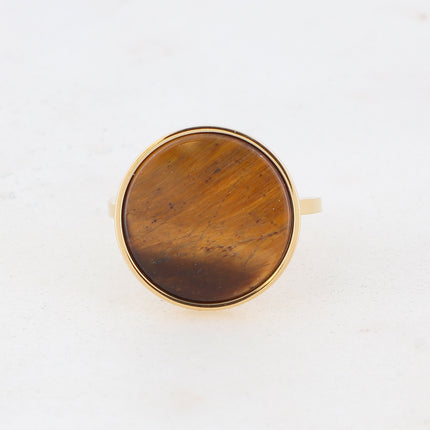Bague Maxine - pierre naturelle ronde