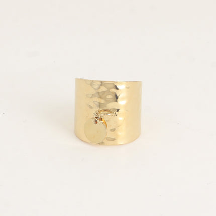 Bague large - pampille ronde