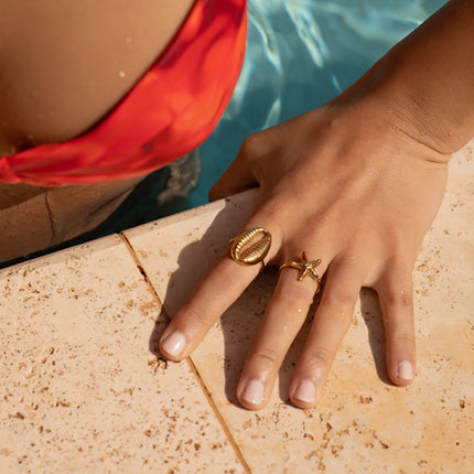 Bague Zaya - motif cauri