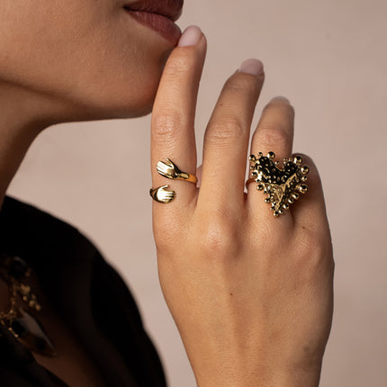 Bague ouverte Ysée - étreinte, bras