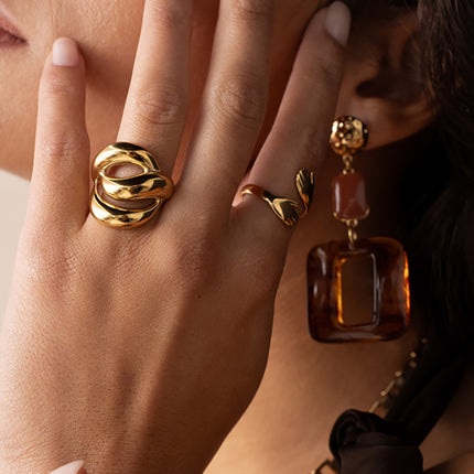 Aliéna Ring - 3 intertwined shapes