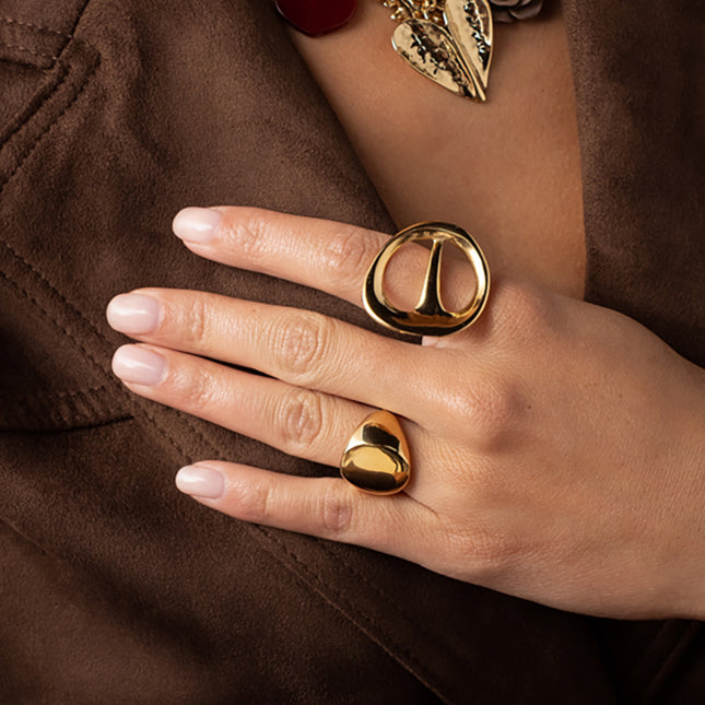 Bague Amia - chevalière forme ovale