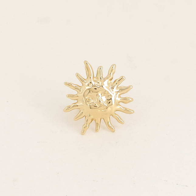 Bague - soleil texturé