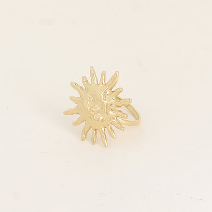 Bague - soleil texturé