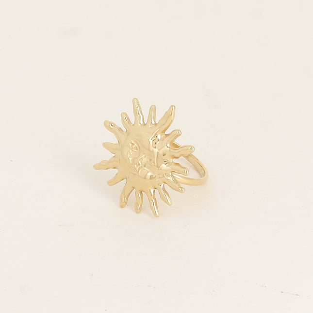 Bague - soleil texturé
