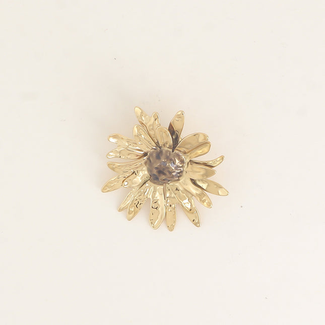 Pin's - fleur texturée