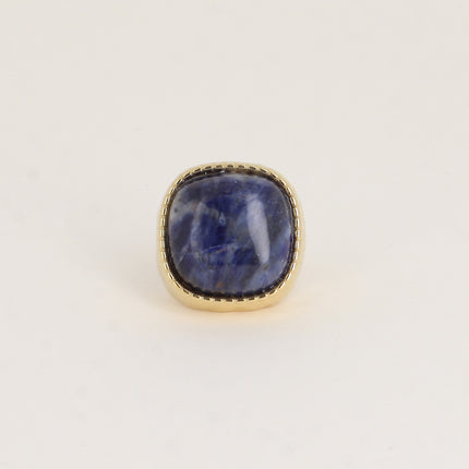 Minéra Ring - square natural stone