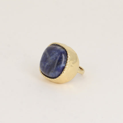 Minéra Ring - square natural stone