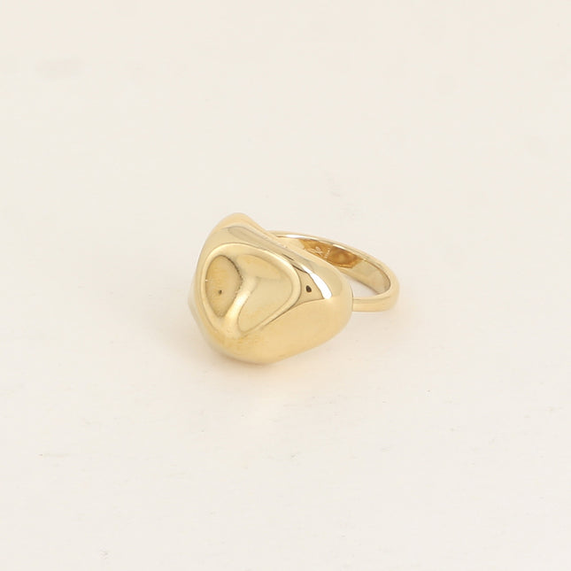 Bague - forme bombée martelée