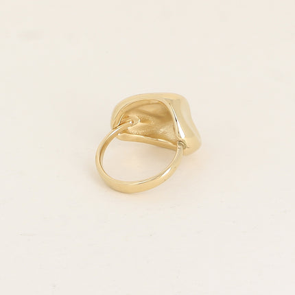 Bague - forme bombée martelée