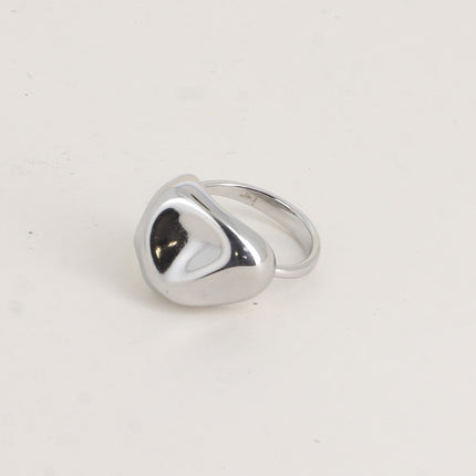 Bague - forme bombée martelée