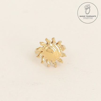 Bague rotative avec soleil tournant