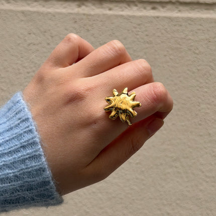 Bague rotative avec soleil tournant