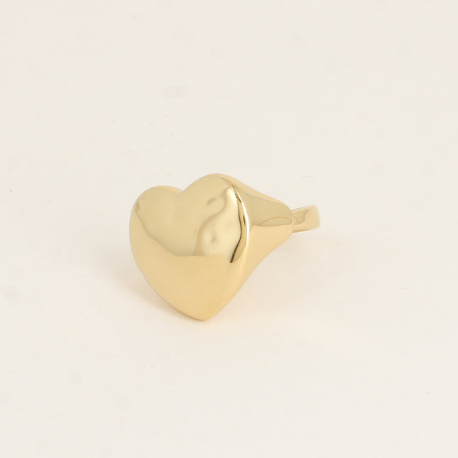 Bague - pièce coeur
