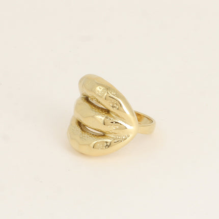 Bague - pièce bombée 3 rangs