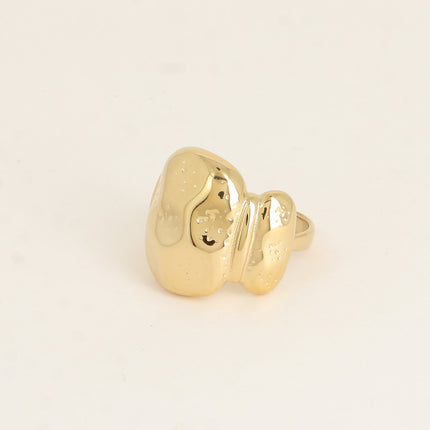 Bague - effet écaille martelé