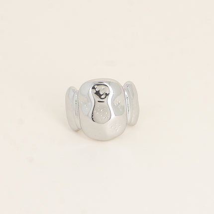 Bague - effet écaille martelé