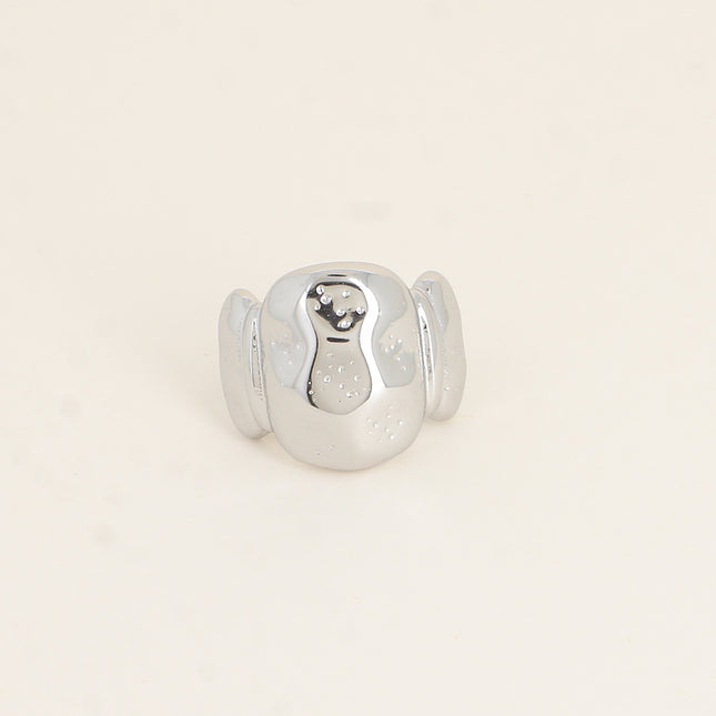 Bague - effet écaille martelé