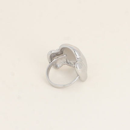 Bague - effet écaille martelé