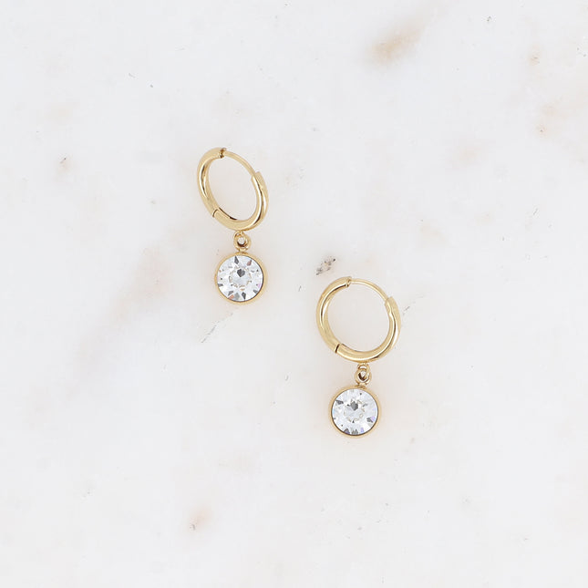 Créoles - cristal taillé SS29