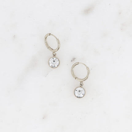 Creoles - faceted crystal SS29