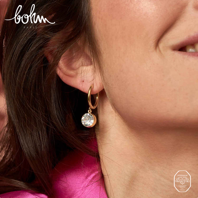 Créoles Silas - ornées de cristaux de Swarovski® SS39
