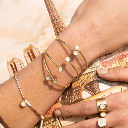 Pauline bangle - Swarovski® PP20 crystals