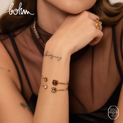 Jonc Béa - orné de cristaux Swarovski® 10mm et SS29