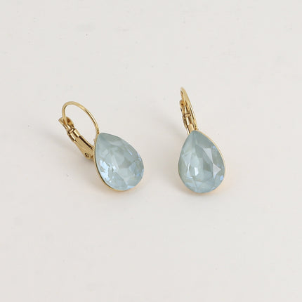 Boucles dormeuses Bertille - goutte et cristaux Swarovski®