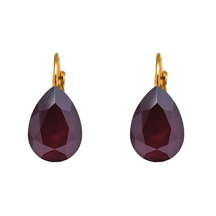 Boucles dormeuses Bertille - goutte et cristaux Swarovski®