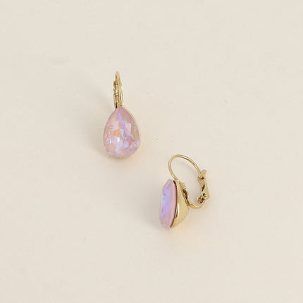 Boucles dormeuses Bertille - goutte et cristaux Swarovski®