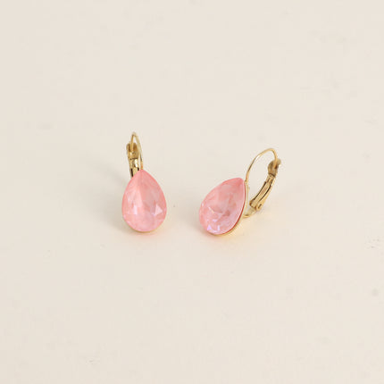 Boucles dormeuses Bertille - goutte et cristaux Swarovski®