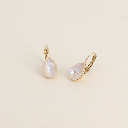 Boucles dormeuses Bertille - goutte et cristaux Swarovski®