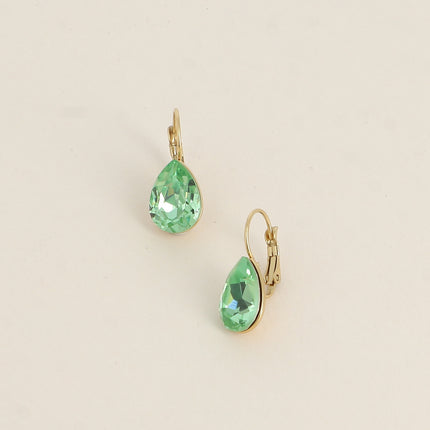 Boucles dormeuses Bertille - goutte et cristaux Swarovski®