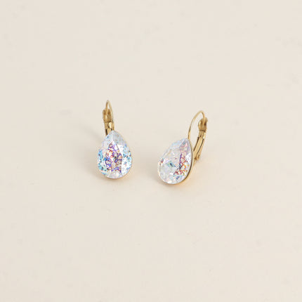 Boucles dormeuses Bertille - goutte et cristaux Swarovski®