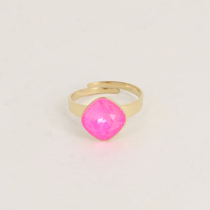 Bague Béa losange - ornée de cristaux de Swarovski® 10mm