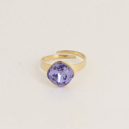 Bague Béa losange - ornée de cristaux de Swarovski® 10mm