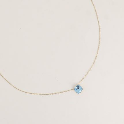 Collier - maille forçat, orné de cristaux de Swarovski® 8mm
