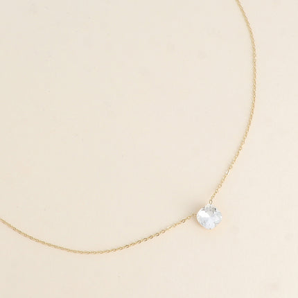 Collier - maille forçat, orné de cristaux de Swarovski® 8mm