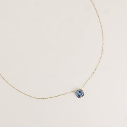 Collier - maille forçat, orné de cristaux de Swarovski® 8mm