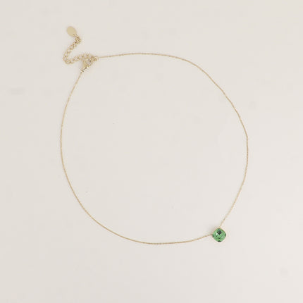 Collier - maille forçat, orné de cristaux de Swarovski® 8mm