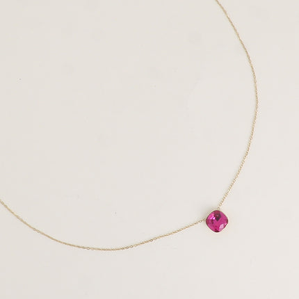 Collier - maille forçat, orné de cristaux de Swarovski® 8mm