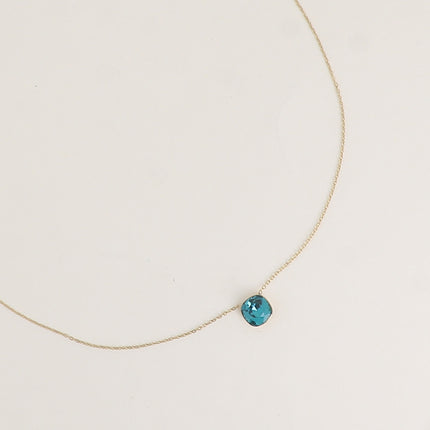 Collier - maille forçat, orné de cristaux de Swarovski® 8mm