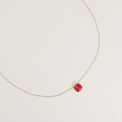 Collier - maille forçat, orné de cristaux de Swarovski® 8mm