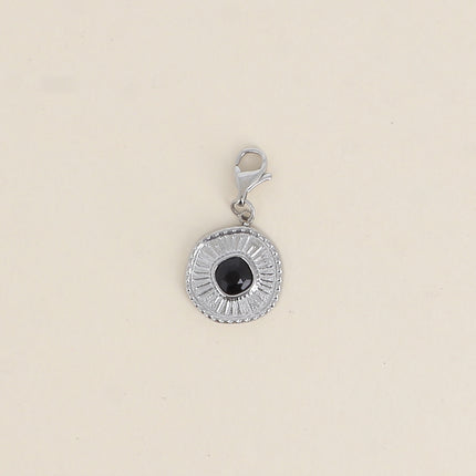 Charm Melissane - rond texturé et orné de cristaux Swarovski®